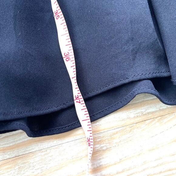 Rebecca Taylor Silk Blouson Long Sleeve Dress | Navy Size 8 - Picture 9 of 9